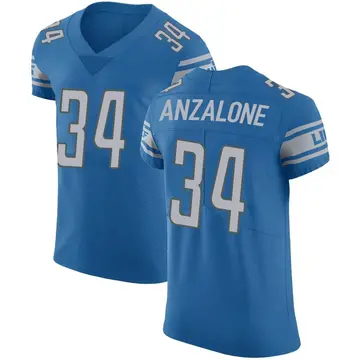 Men's Alex Anzalone Detroit Lions Elite Blue Team Color Vapor Untouchable Jersey