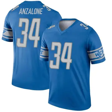 Men's Alex Anzalone Detroit Lions Legend Blue Jersey