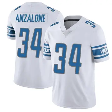 Men's Alex Anzalone Detroit Lions Limited White Vapor Untouchable Jersey