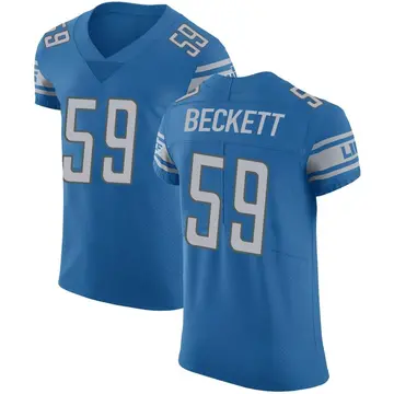 Men's Tavante Beckett Detroit Lions Elite Blue Team Color Vapor Untouchable Jersey