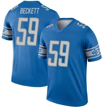 Men's Tavante Beckett Detroit Lions Legend Blue Jersey