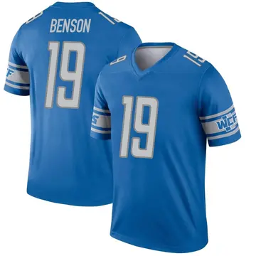 Men's Trinity Benson Detroit Lions Legend Blue Jersey