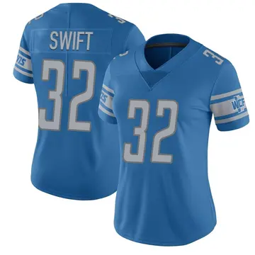 Women's D'Andre Swift Detroit Lions Limited Blue Team Color Vapor Untouchable Jersey
