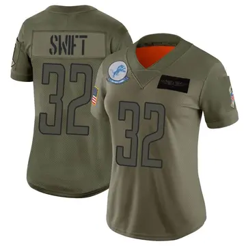Women's D'Andre Swift Detroit Lions Limited Camo 2019 Salute to Service Jersey