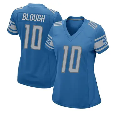 Women's David Blough Detroit Lions Game Blue Team Color Jersey