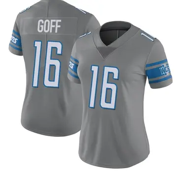 Women's Jared Goff Detroit Lions Limited Color Rush Steel Jersey