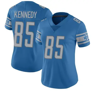 Women's Tom Kennedy Detroit Lions Limited Blue Team Color Vapor Untouchable Jersey