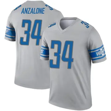 Youth Alex Anzalone Detroit Lions Legend Gray Inverted Jersey