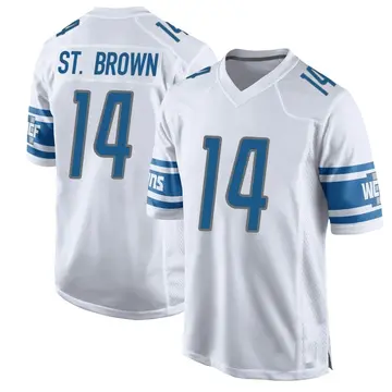 Youth Amon-Ra St. Brown Detroit Lions Game White Jersey
