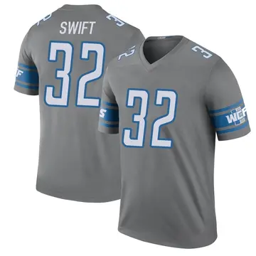 Youth D'Andre Swift Detroit Lions Legend Color Rush Steel Jersey