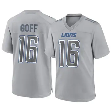 Youth Jared Goff Detroit Lions Game Gray Atmosphere Fashion Jersey