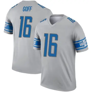 Youth Jared Goff Detroit Lions Legend Gray Inverted Jersey