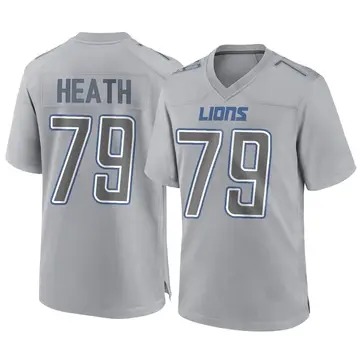 Youth Joel Heath Detroit Lions Game Gray Atmosphere Fashion Jersey