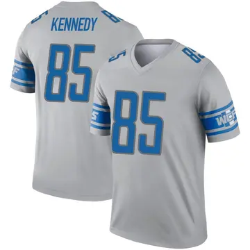 Youth Tom Kennedy Detroit Lions Legend Gray Inverted Jersey